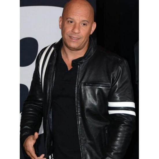 Vin Diesel Bloodshot Black Leather Jacket