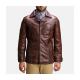 Vincent Alley Brown Leather Jacket