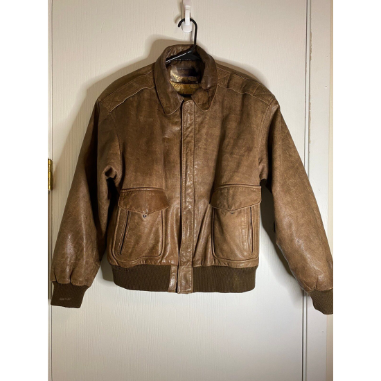 Vintage Winlit Brown Leather Jacket for Men