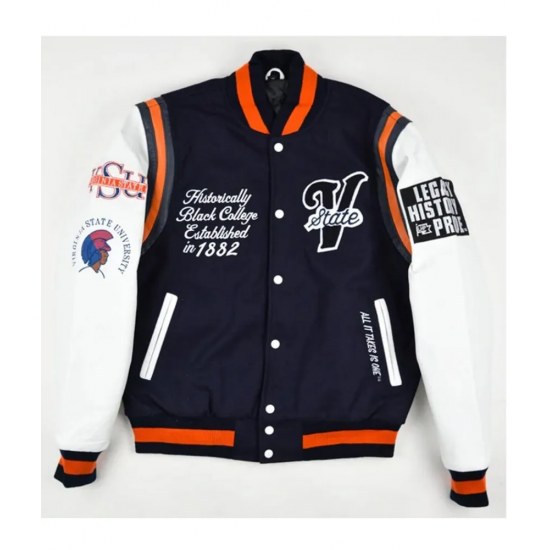 Virginia State University Motto 2.0 Varsity Jacket