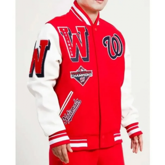 Washington Nationals Mash Up Varsity Jacket