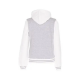 Womens Letterman White Hoodie