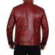 Wyoming Mens Wine Leather Jacket