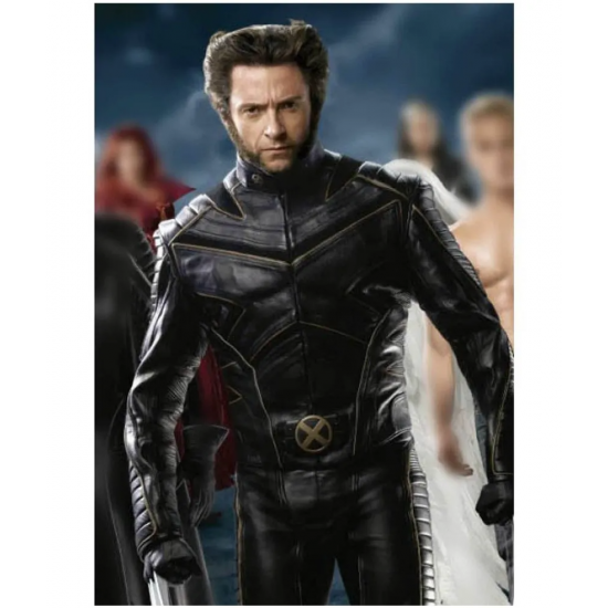 X Men The Last Stand Wolverine Black Leather Jacket