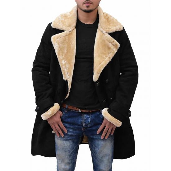 Youngblood Priest Shearling Leather Coat