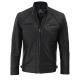 Diamond Classic Black Cafe Racer Biker Jacket