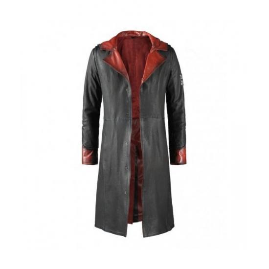 Devil May Cry 4 Dante Leather Trench Coat Costume