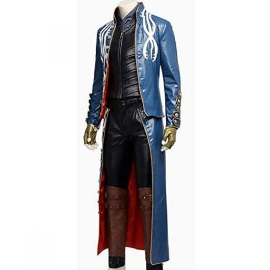 Devil May Cry 3 Vergil Trench Leather Coat