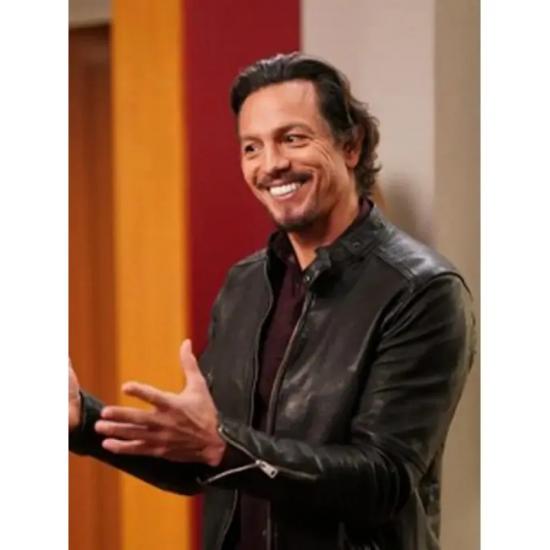 DMZ Benjamin Bratt Biker Leather Jacket