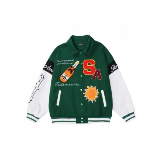 Faith and Lies Varsity Jacket