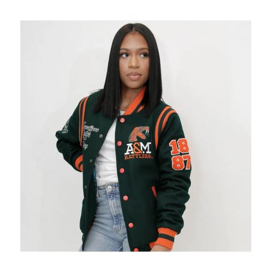 FAMU Florida AM University UNISEX Varsity Jacket