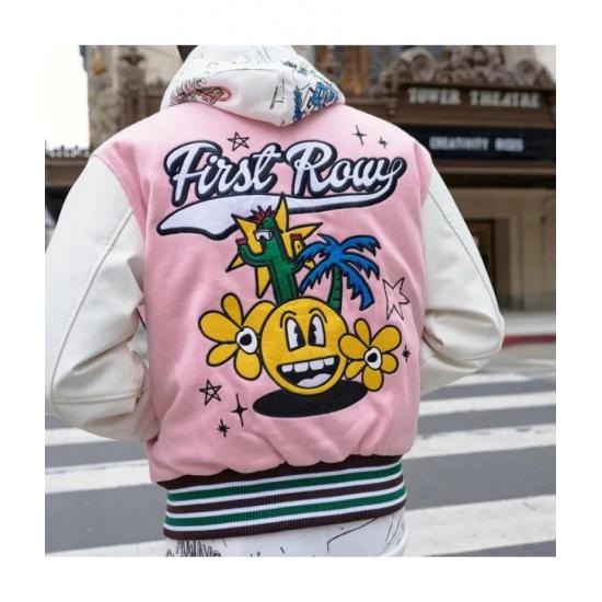 First Row Varsity Pink Jacket