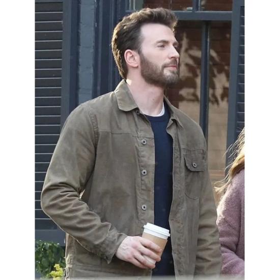 Ghosted Chris Evans Brown Jacket