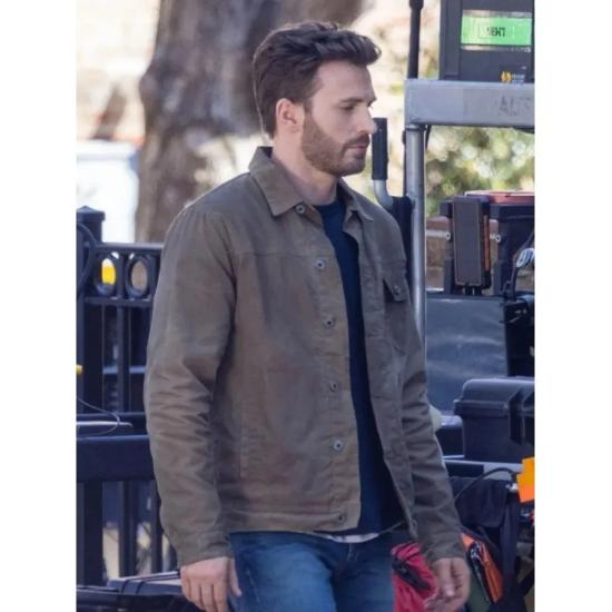 Ghosted Chris Evans Brown Jacket