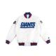 Giants New York Blue and White Satin Jacket