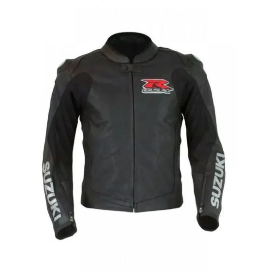 GSX-R Black Leather Jacket