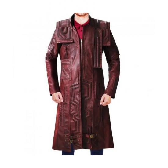 Guardian Of The Galaxy Volume 2 Chris Pratt Star Lord Leather Trench Coat