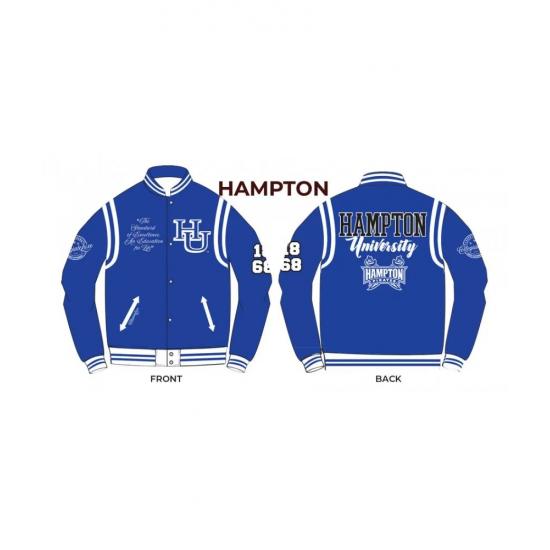 Hampton University Unisex Varsity Jacket