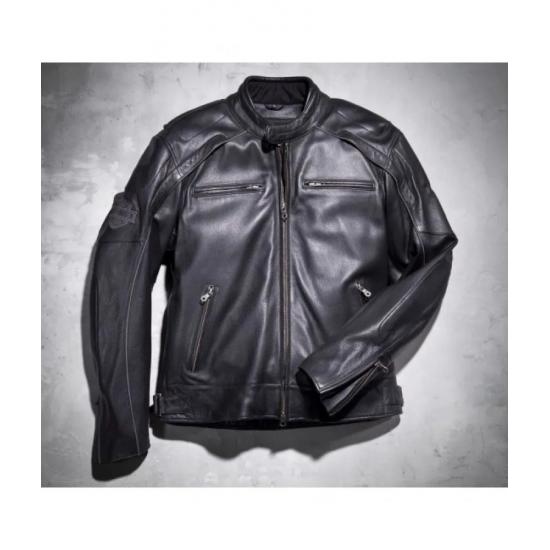 Harley Davidson Reflective Skull Leather Jacket