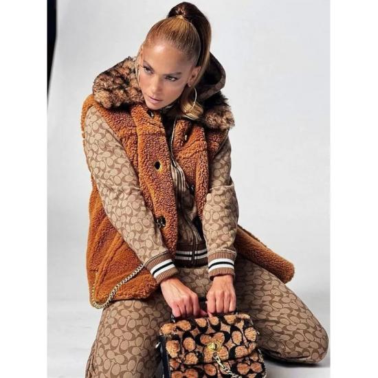 Jennifer Lopez Faux Fur Vest