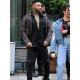 Jermaine Pennant Brown Biker Leather Jacket