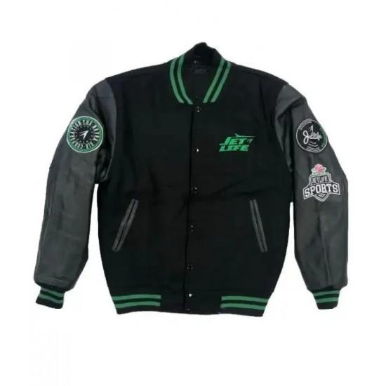 Jet Life Green Letterman Jacket