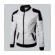 Joliet White Leather Perforated Jacket Mens