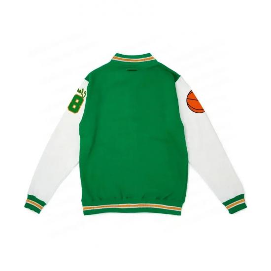 Joseph Quinn Stranger Things S04 Eddie Munson Green Wool Letterman Jacket