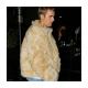 Justin Bieber Los Angeles Beige Jacket