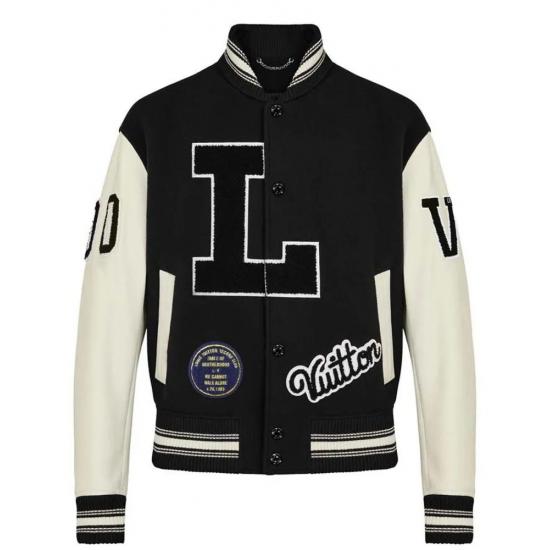 Kenya Barris Blackaf Black and White Letterman Jacket