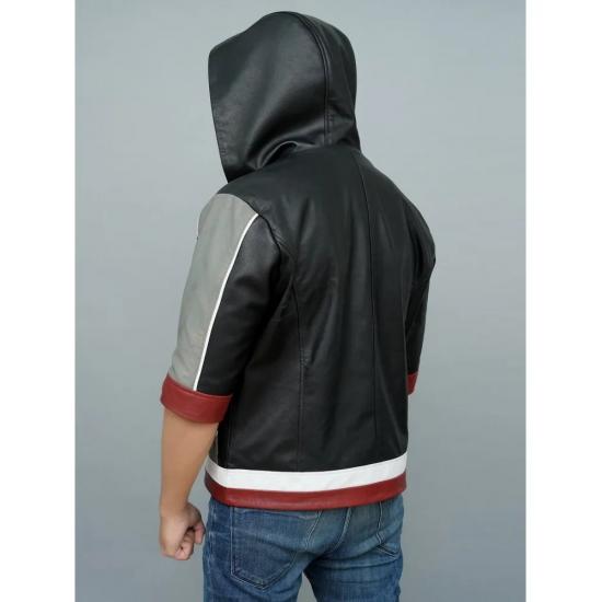 Kingdom Hearts Sora Cosplay Costume Hooded Leather Jacket