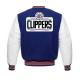 Los Angeles Clippers Varsity Basketball Blue and White Jacket