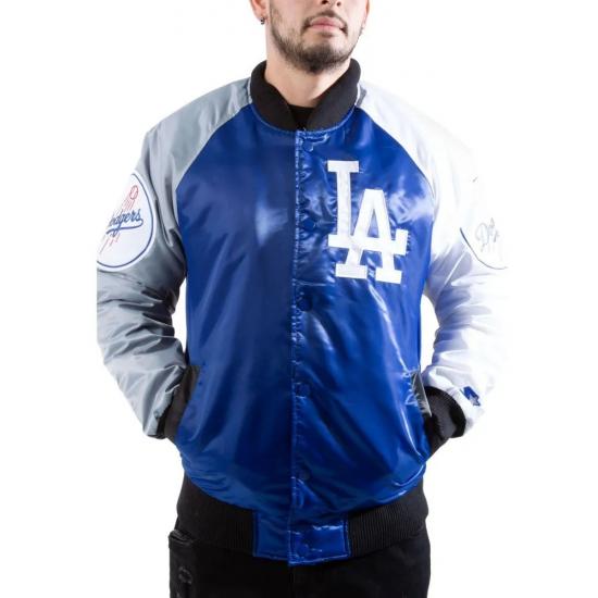 Los Angeles Dodgers Tri-Color Satin Jacket