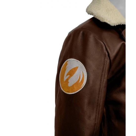 Mary Elizabeth Winstead Ahsoka Hera Syndulla Brown Leather Jacket